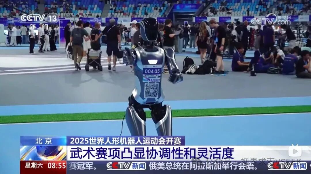 视界H1机器人进行咏春拳表演