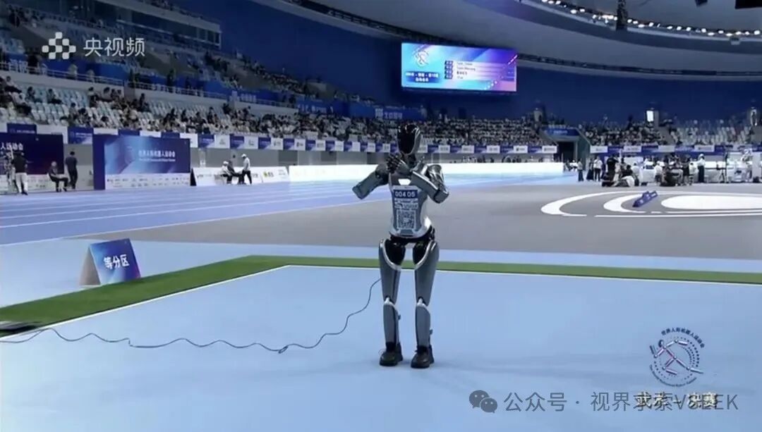 视界H1机器人进行咏春拳表演